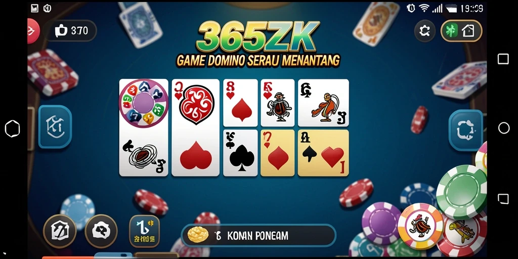 Screenshot gameplay 365ZK menampilkan suasana seru permainan Domino.