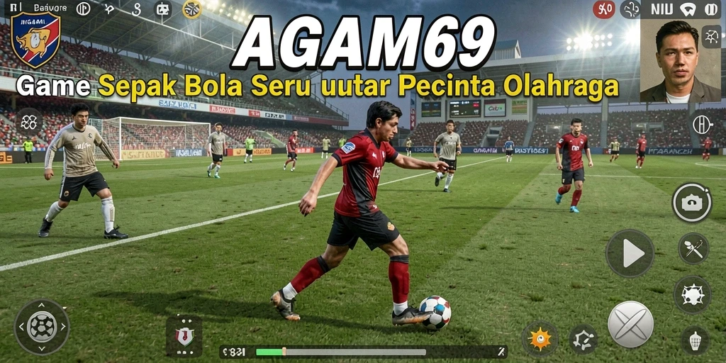 Tampilan gameplay AGAM69 yang menarik saat pertandingan sepak bola.