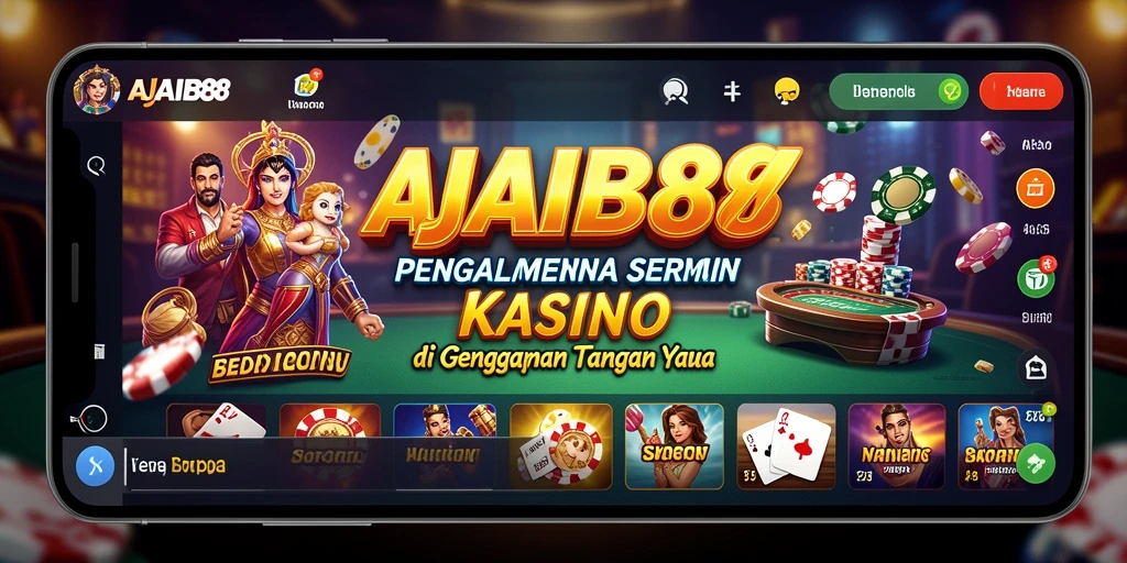 Tampilan permainan kasino AJAIB88 yang mengasyikkan dan interaktif.