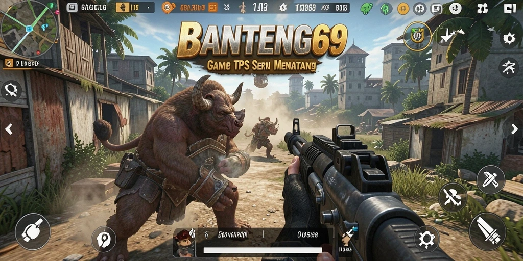 Gameplay seru BANTENG69 dengan aksi pertempuran nyata.