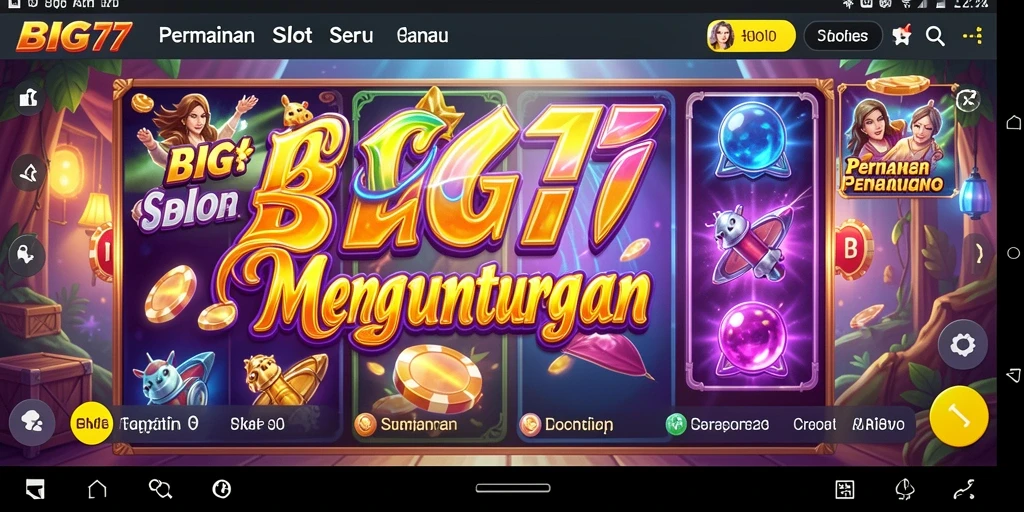 Tampilan menarik dari gameplay Slot BIG77 yang mengasyikkan.