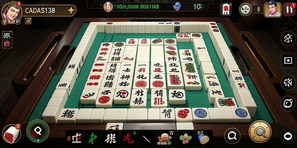 Tampilan menarik dari gameplay Mahjong di CADAS138.