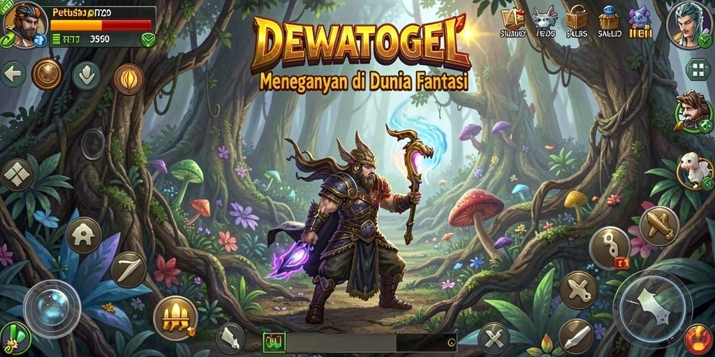 Tampilan permainan DEWATOGEL yang menegangkan dan penuh warna.