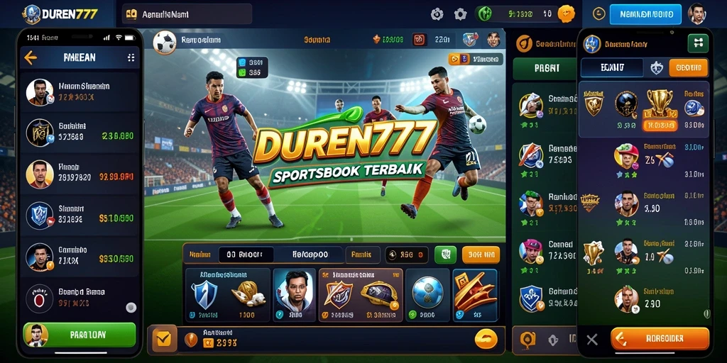Tampilan gameplay DUREN777 saat pengguna memasang taruhan pada olahraga.