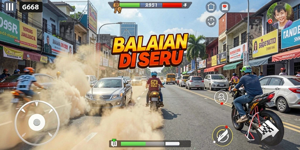 Tampilan menakjubkan dari balapan di G668.