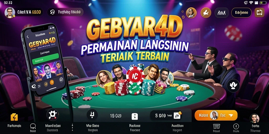 Screenshot gameplay GEBYAR4D menampilkan dealer profesional dan interaksi langsung.