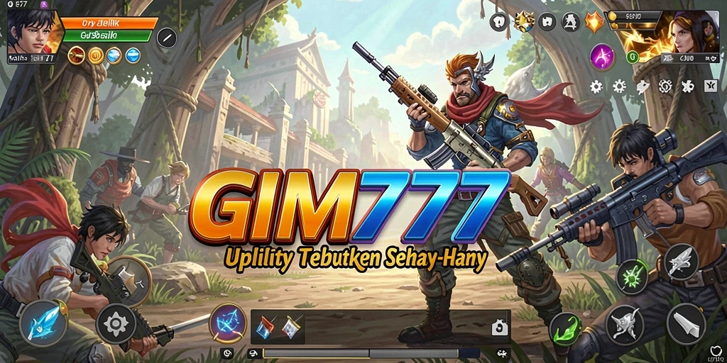Tampilan antarmuka aplikasi GIM777 yang menarik dan fungsional.