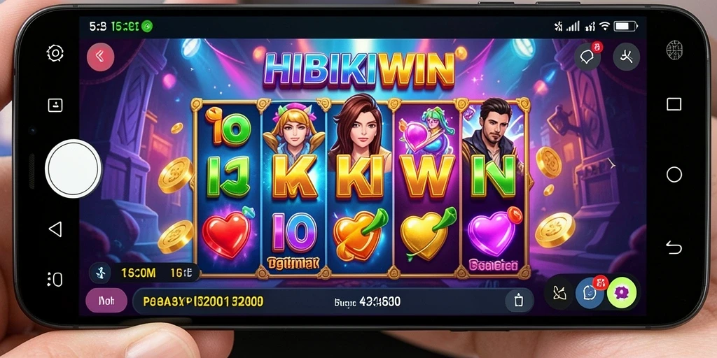 Tampilan menarik dari gameplay HIBIKIWIN yang menegangkan.