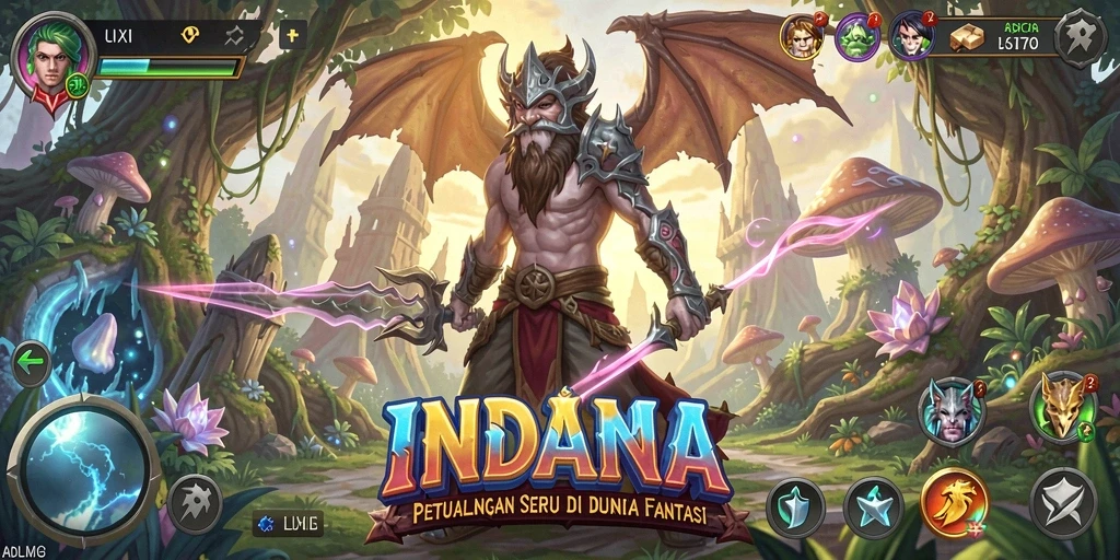 Screenshot gameplay INDAAA menampilkan aksi petualangan yang seru.