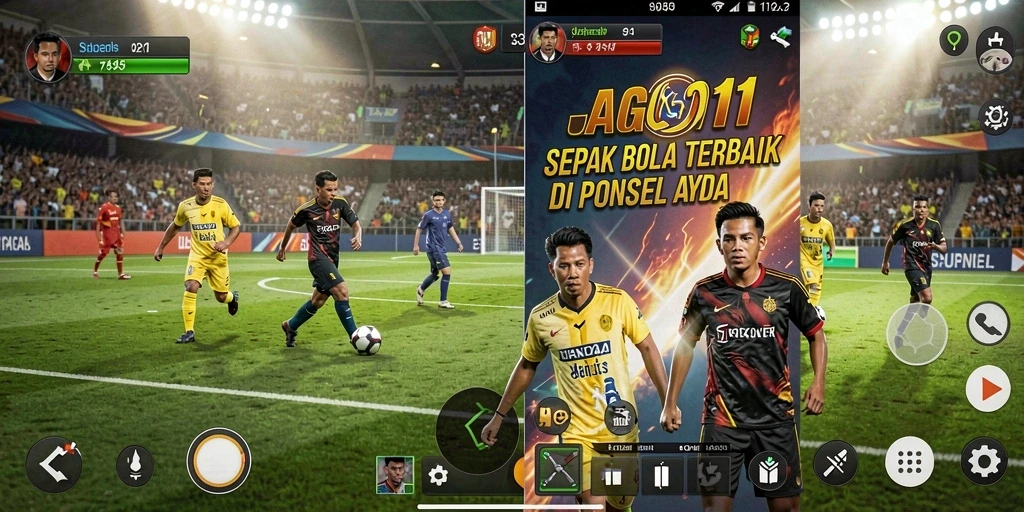 Tampilan gameplay seru dalam JAGO11 yang menampilkan keahlian pemain.