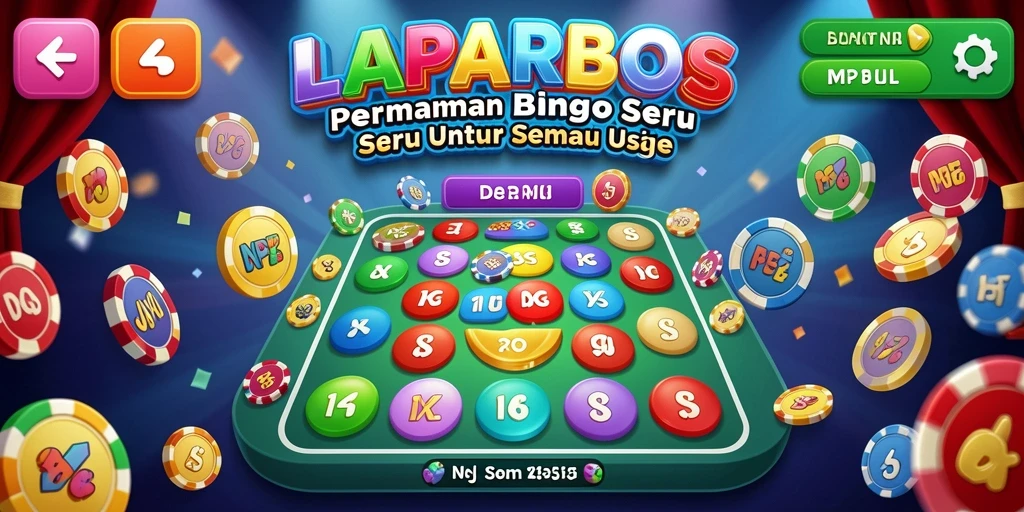 Screenshot utama LAPARBOS menampilkan gameplay bingo yang seru dan interaktif.