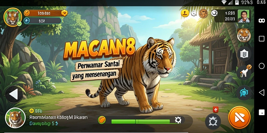 Tampilan seru gameplay <strong>MACAN388</strong> yang penuh warna.