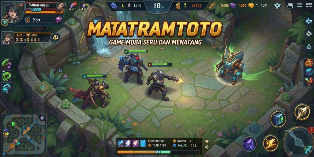 Tampilan gameplay seru di MATARAMTOTO dengan aksi seru antar tim.