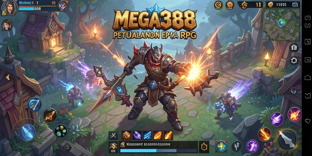 Tampilan gameplay MEGA388 yang mengasyikkan dan penuh aksi RPG.