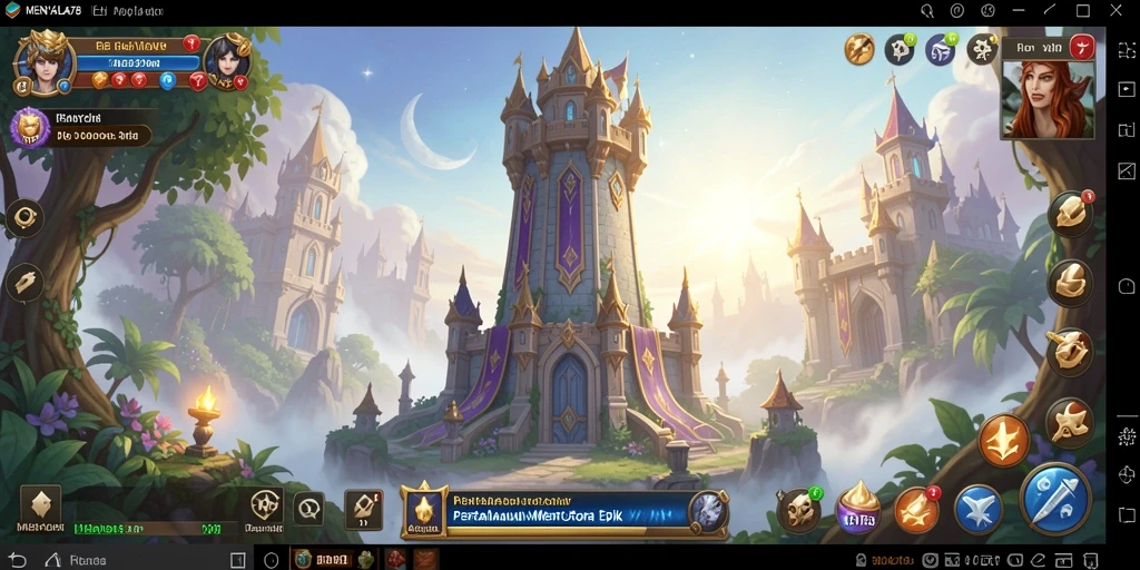 Tampilan epik dari gameplay Tower Defense MENYALA78