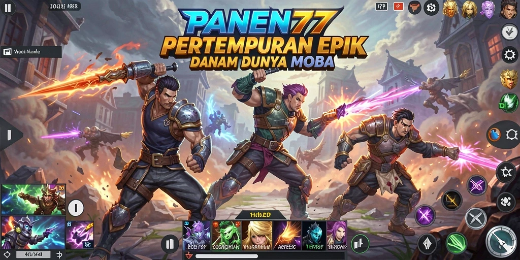 Screenshot gameplay PANEN77 yang menunjukkan pertempuran strategis dan aksinya.
