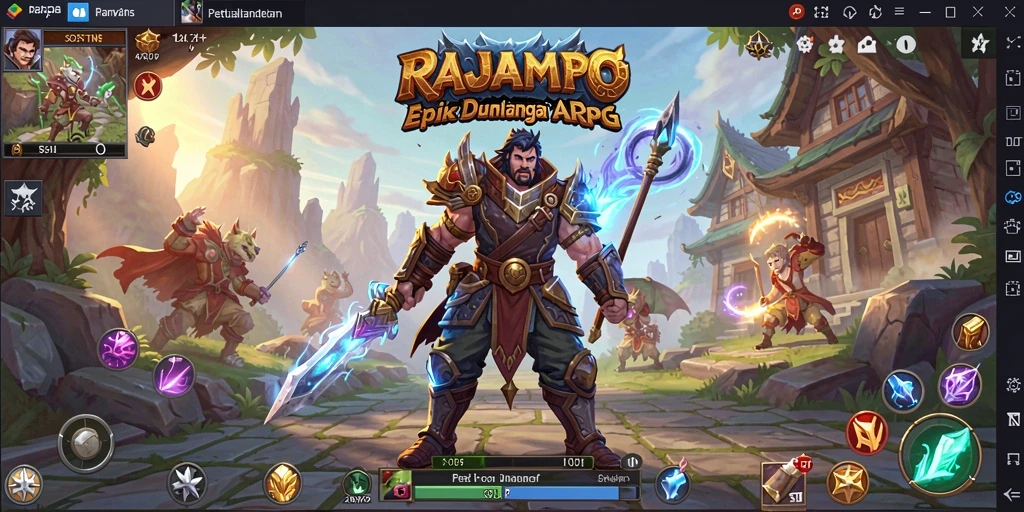 Cuplikan gameplay menampilkan aksi seru dalam RAJAMPO.