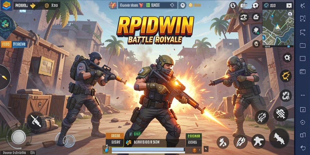 Screenshot gameplay RPIDWIN yang menampilkan momen pertempuran intens.
