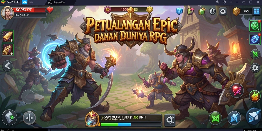 Tampilan gameplay RPG yang menarik dan dinamis di SGPSLOT.