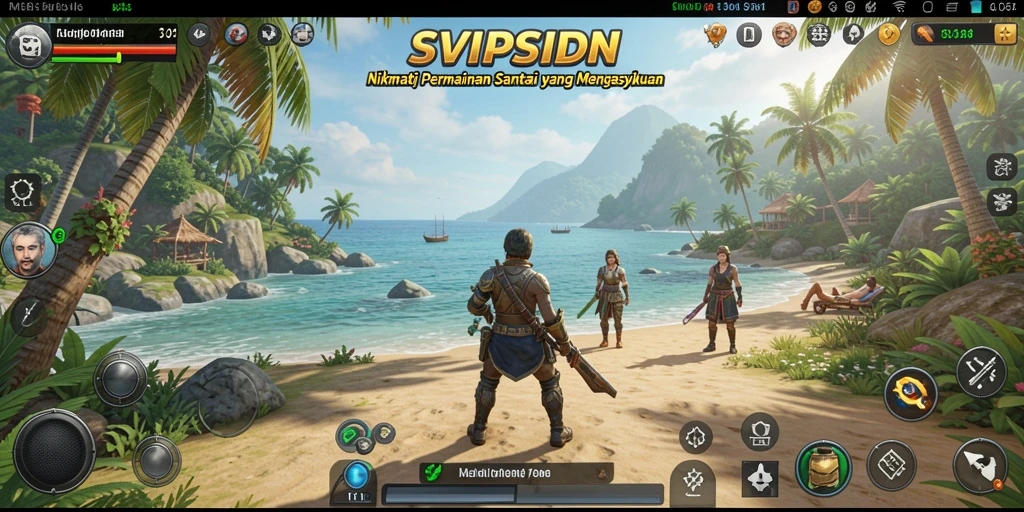 Tampilan gameplay menarik dari SVIPSIDN yang penuh warna.