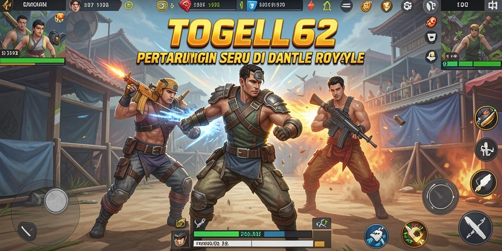 Gameplay epik dengan pertarungan seru di arena Battle Royale.