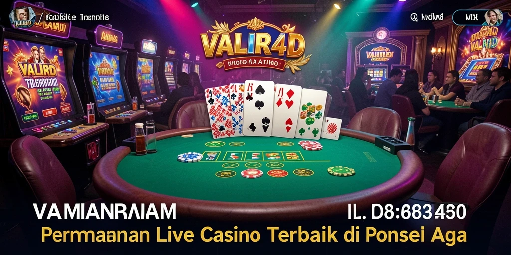 Tampilan gameplay Live Casino yang mendebarkan di VALIR4D.